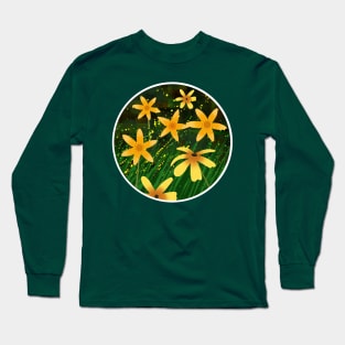 Yellow Flowers Long Sleeve T-Shirt